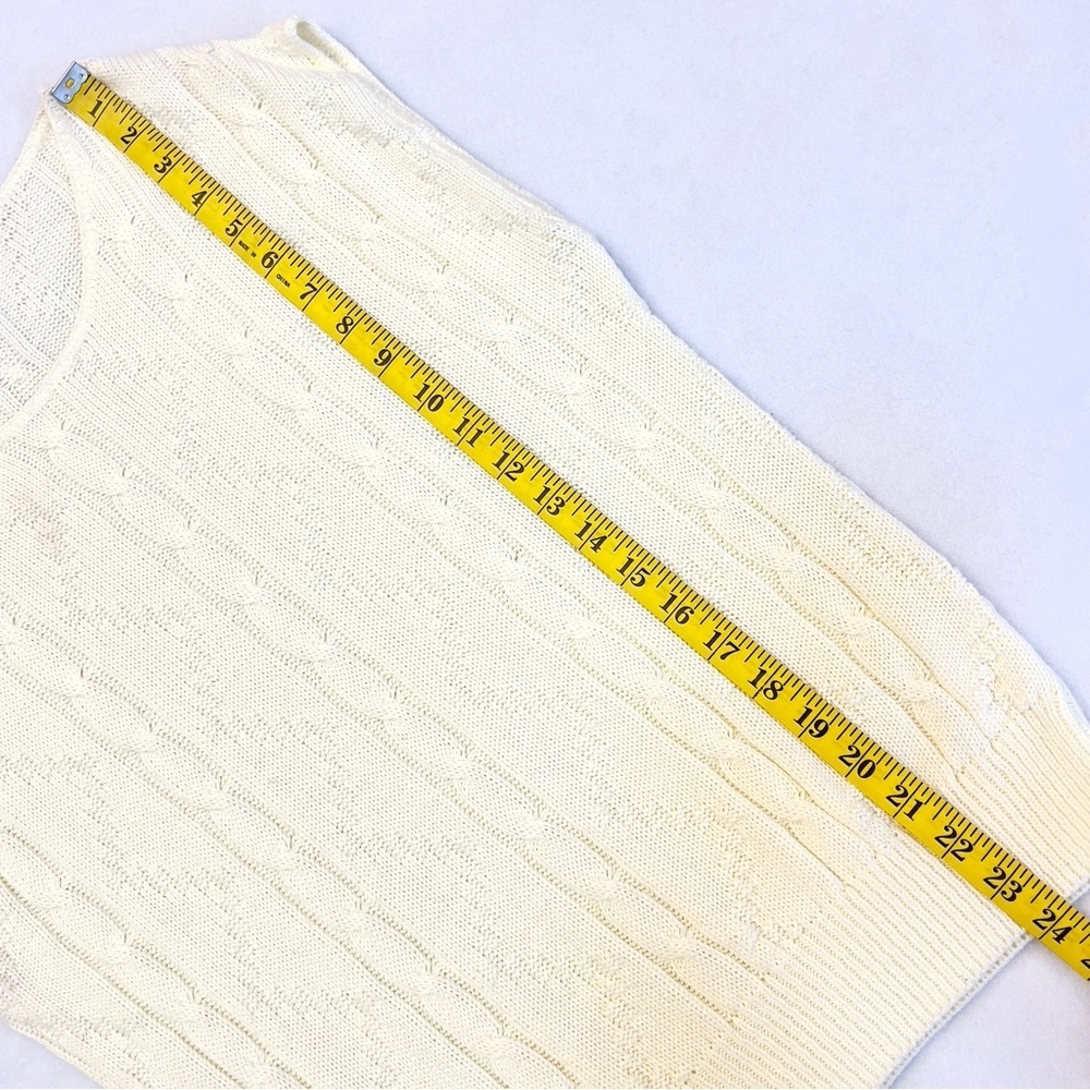 Vintage Sweaters USA Cable Knit Sleeveless Sweater Vest Made In USA Women’s Sm - Picture 10 of 10